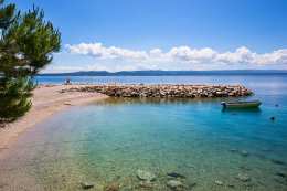 Brela - Jakiruša - pláže, Makarská riviéra, Chorvatsko