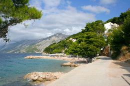 Pláže Brela-Jakiruša, Makarská riviéra, Chorvatsko