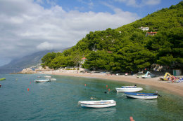 Pláže Brela-Jakiruša, Makarská riviéra, Chorvatsko