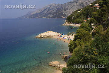 Brela Jakiruša - pláže, Makarská riviéra, Chorvatsko