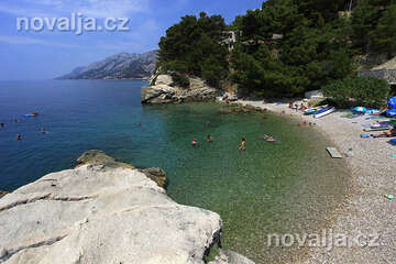 Brela Jakiruša - pláže, Makarská riviéra, Chorvatsko