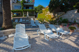 Apartmány Orebić 11 - terasa u domu, Orebić, poloostrov Pelješac, Chorvatsko