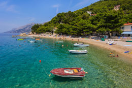 Brela - Jakiruša - pláže, Makarská riviéra, Chorvatsko