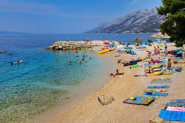 Brela - Jakiruša - pláže, Makarská riviéra, Chorvatsko