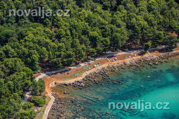 Rovinj - pláže, Istrie, Chorvatsko