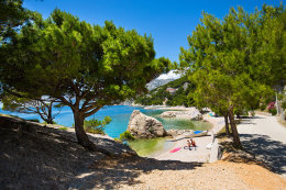 Apartmány Vese - oblázková pláž, Brela, Makarská riviéra, Chorvatsko