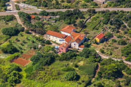 Apartmány Jozo - letecký pohled, Polje - Veli Rat, Dugi otok, Chorvatsko