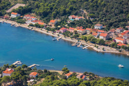 Veli Rat - letecký pohled, ostrov Dugi Otok, Chorvatsko