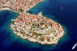 Apartmány Paško, letecký pohled, Primošten, Chorvatsko