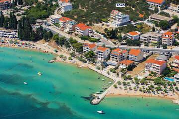 Apartmány Roko - letecký pohled, Omiš - Duće, Chorvatsko