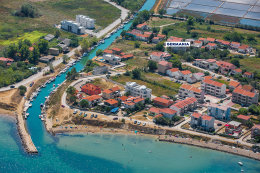 Apartmány Germania - letecký pohled, Nin, Zadarská riviéra, Chorvatsko