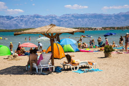 Apartmány Germania - písečná pláž Ninska laguna 750 m od domu, Zadarská riviéra, Chorvatsko