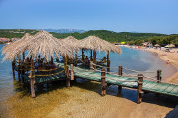 Apartmány Mira - písečná pláž Planjka 480 m od domu, Stará Novalja, ostrov Pag, Chorvatsko