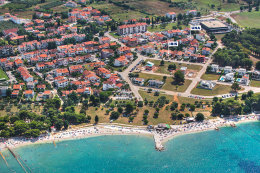 Fažana - letecký pohled, Istrie, Chorvatsko