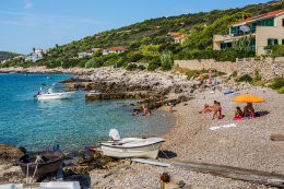 Apartmány Limeta - oblázková pláž, Milna, ostrov Vis, Chorvatsko