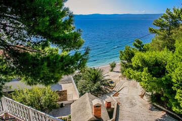 Apartmány Marinno - výhled na moře od domu, Mimice, Omišská riviéra, Chorvatsko