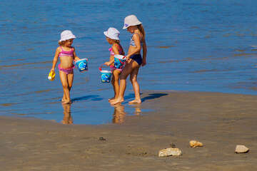 Rajska plaža, Lopar, ostrov Rab, Chorvatsko