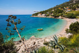 Apartmány Rustika - oblázková pláž, Vela Farska, ostrov Brač, Chorvatsko