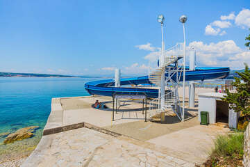 Selce - tobogán, Crikvenická riviéra, Chorvatsko