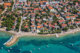 Vodice Lovetovo, Srima - letecký pohled, Šibenická riviéra, Chorvatsko