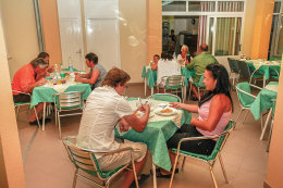 Penzion Moře - restaurace penzionu, město Pag, ostrov Pag, Chorvatsko