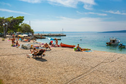 Apartmány Ratac - nejbližší pláž v letovisku Promajna, Bratuš, Makarská riviéra, Chorvatsko