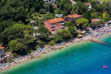 Apartmán Laura - letecký pohled, Moščenička Draga, Istrie, Chorvatsko