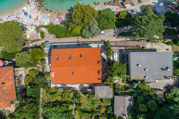 Apartmán Laura - pohled shora, Moščenička Draga, Istrie, Chorvatsko