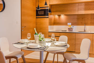 Apartmán Laura - kuchyně, Moščenička Draga, Istrie, Chorvatsko