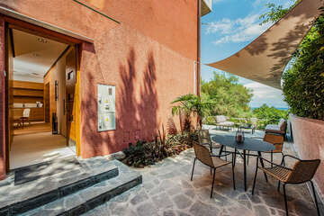 Apartmán Laura - vchod do apartmánu, Moščenička Draga, Istrie, Chorvatsko