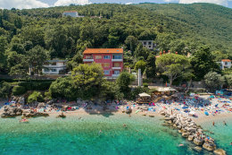 Apartmán Laura - pohled na pláž, Moščenička Draga, Istrie, Chorvatsko