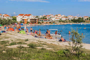 Apartmány Odisej - oblázková pláž Mali Dubrovnik, Povljana, ostrov Pag, Chorvatsko