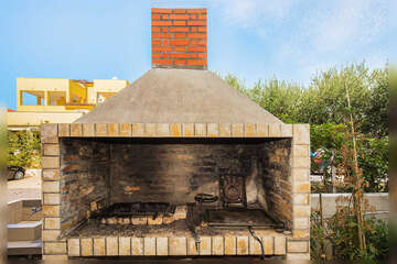 Apartmány Odisej - gril u domu, Povljana, ostrov Pag, Chorvatsko