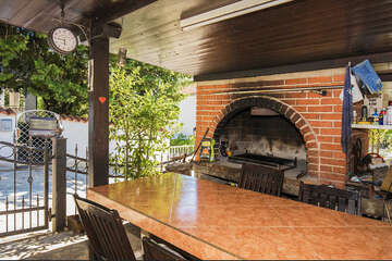 Penzion Adria Haus - gril, Posedarje, Zadarská riviéra, Chorvatsko