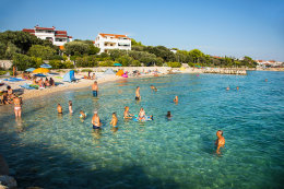 Apartmány Ivica - oblázková pláž 130 m od domu, Mandre, ostrov Pag, Chorvatsko