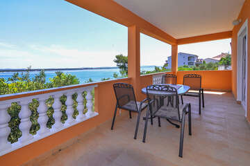 A1 - apartmány Lejla - terasa, Tkon, ostrov Pašman, Chorvatsko