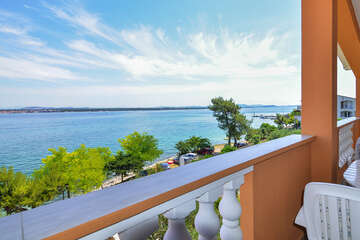 A2 - apartmány Lejla - terasa, Tkon, ostrov Pašman, Chorvatsko