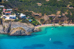 Apartmány Jakić - letecký pohled, Pag-Bošana, ostrov Pag, Chorvatsko