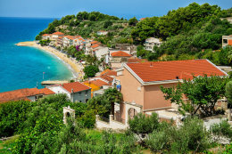 Apartmány Mandarina - výhled z apartmánů,  Podgora - Čaklje, Makarská riviéra, Chorvatsko