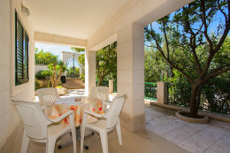 A1 - apartmány Mandarina - terasa u apartmánu (starší fotografie), Podgora - Čaklje, Chorvatsko