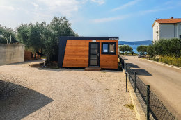 Mobilhome Maar - recepce na příjezdu, Biograd na moru, Zadarská riviéra, Chorvatsko