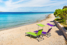 Apartmány Suzana - oblázková pláž 50 m od domu, Mandre, ostrov Pag, Chorvatsko