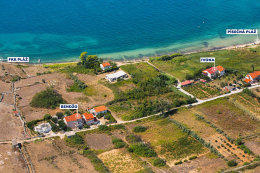 Apartmány Ivona - letecký pohled, Povljana, ostrov Pag, Chorvatsko 