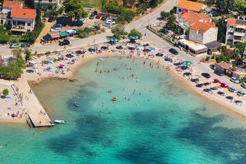 Vodice (Srima) - letecký pohled, Šibenická riviéra, Chorvatsko
