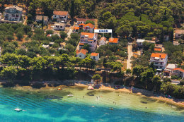 Apartmány Limun - letecký pohled, Tkon, ostrov Pašman, Chorvatsko