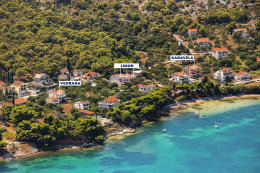 Apartmány Limun - letecký pohled, Tkon, ostrov Pašman, Chorvatsko