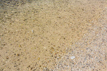 Biograd na Moru - oblázková pláž u mobilhomů Maar, Chorvatsko