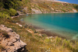 Pláže Pag - Sv. Marko, ostrov Pag, Chorvatsko