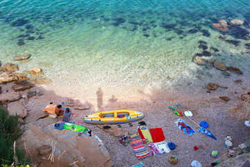 Pag - Sv. Marko - pláže pod domem Natalija, ostrov Pag, Chorvatsko