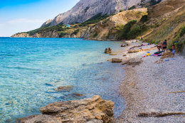 Pláže Pag - Sv. Marko, ostrov Pag, Chorvatsko